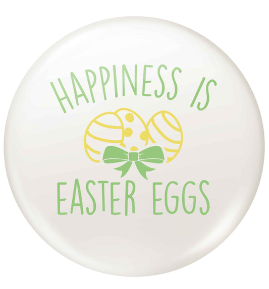 Happiness is Easter eggs small 25mm Pin badge