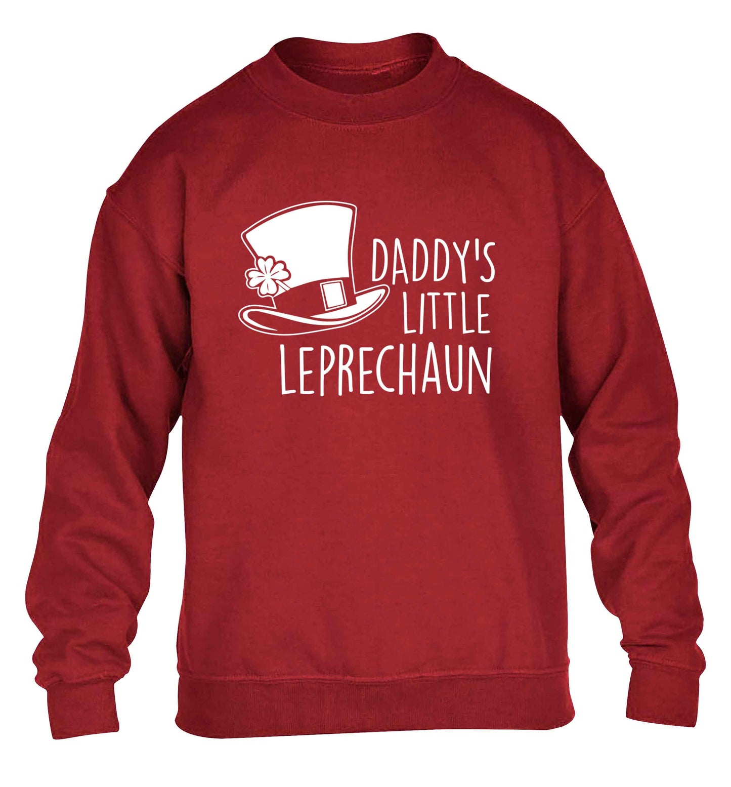 Daddy's little leprechaun children's grey sweater 12-13 Years