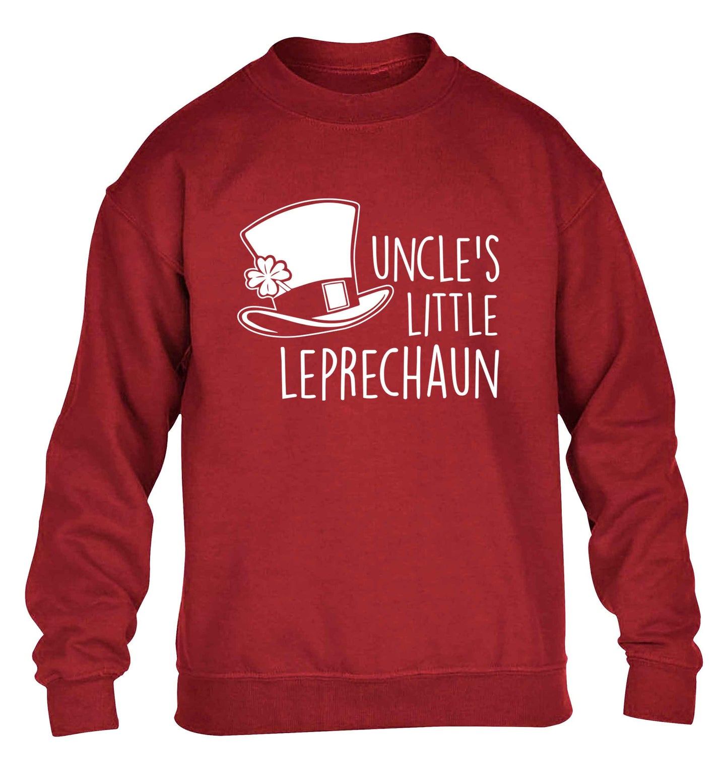 Uncles little leprechaun children's grey sweater 12-13 Years