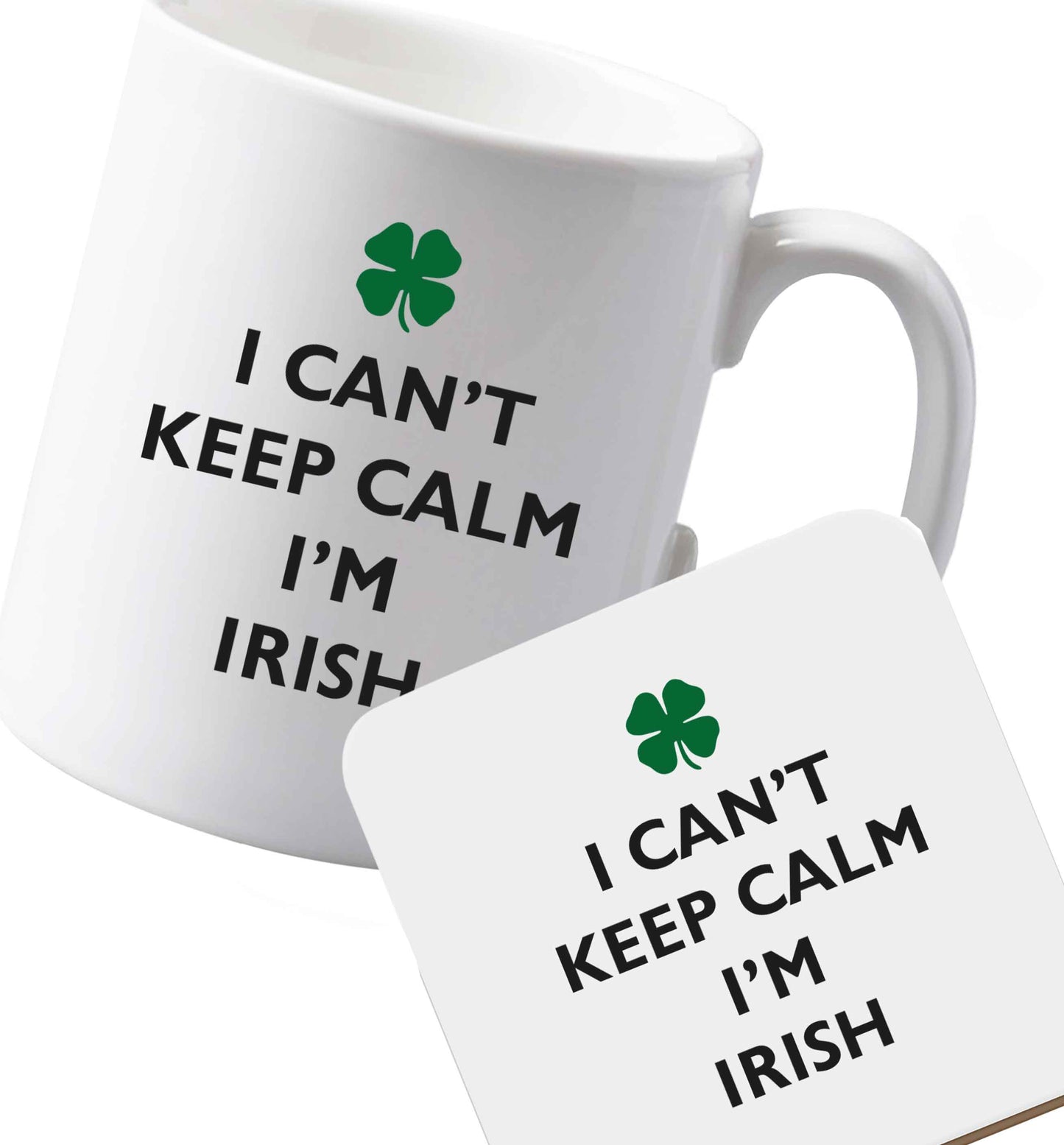 10 oz Ceramic mug and coaster Favourite Type Pan Pancake both sides