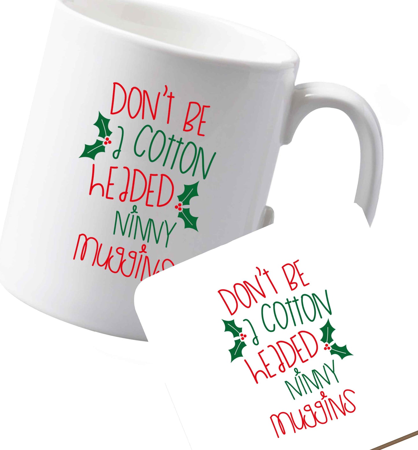 10 oz Ceramic mug and coaster Favourite Type Pan Pancake both sides