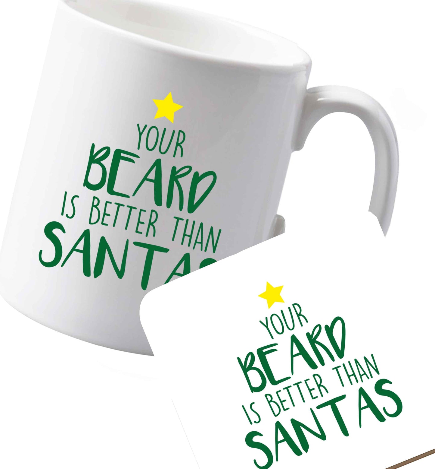 10 oz Ceramic mug and coaster Favourite Type Pan Pancake both sides