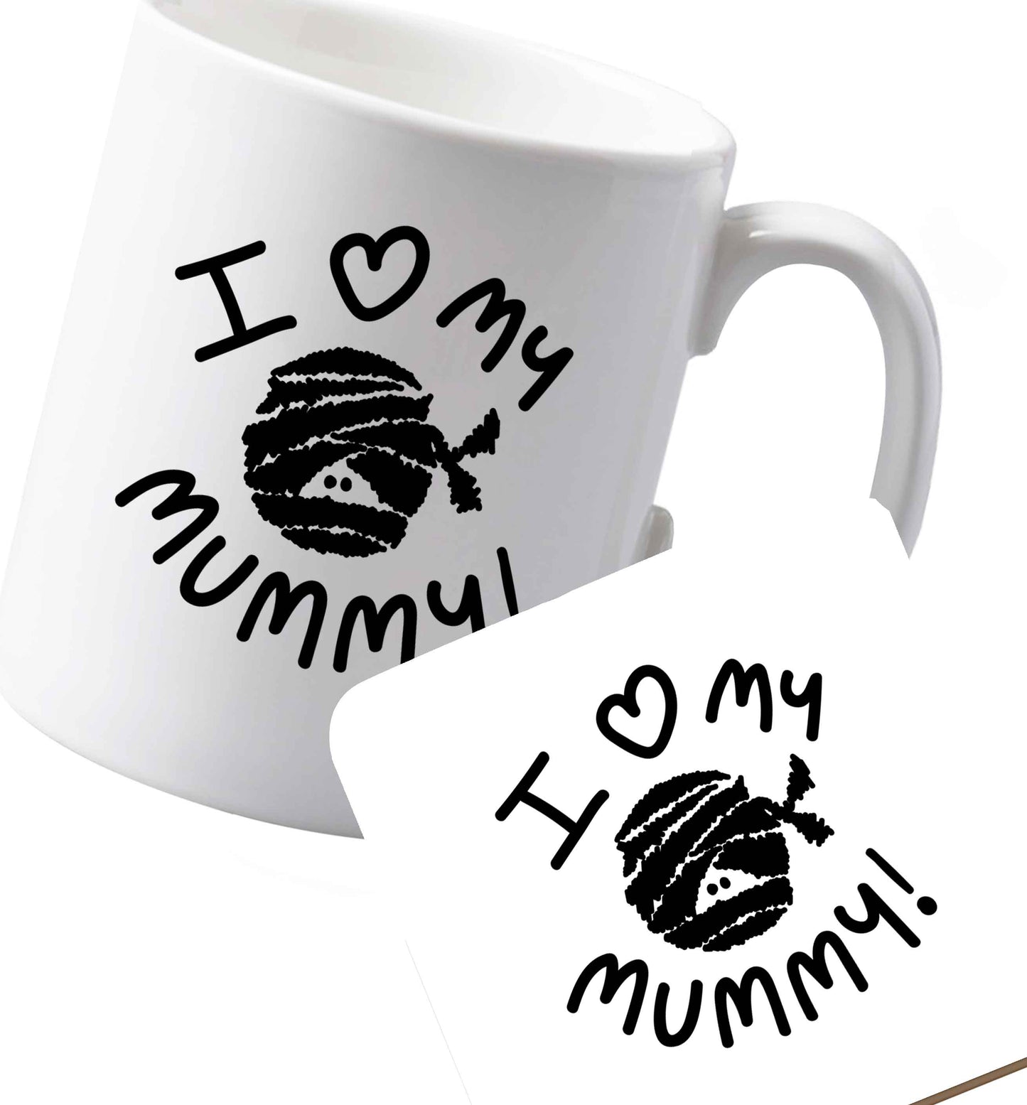 10 oz Ceramic mug and coaster Favourite Type Pan Pancake both sides