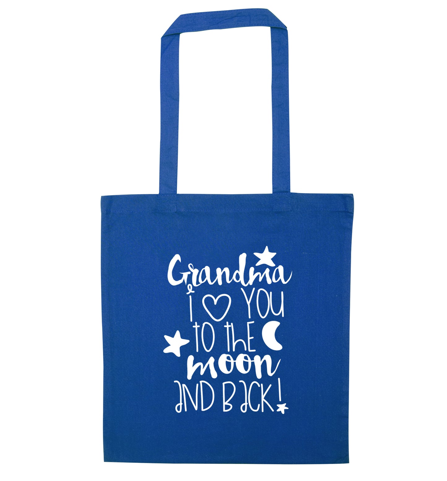Nana's little bodybuilder blue tote bag