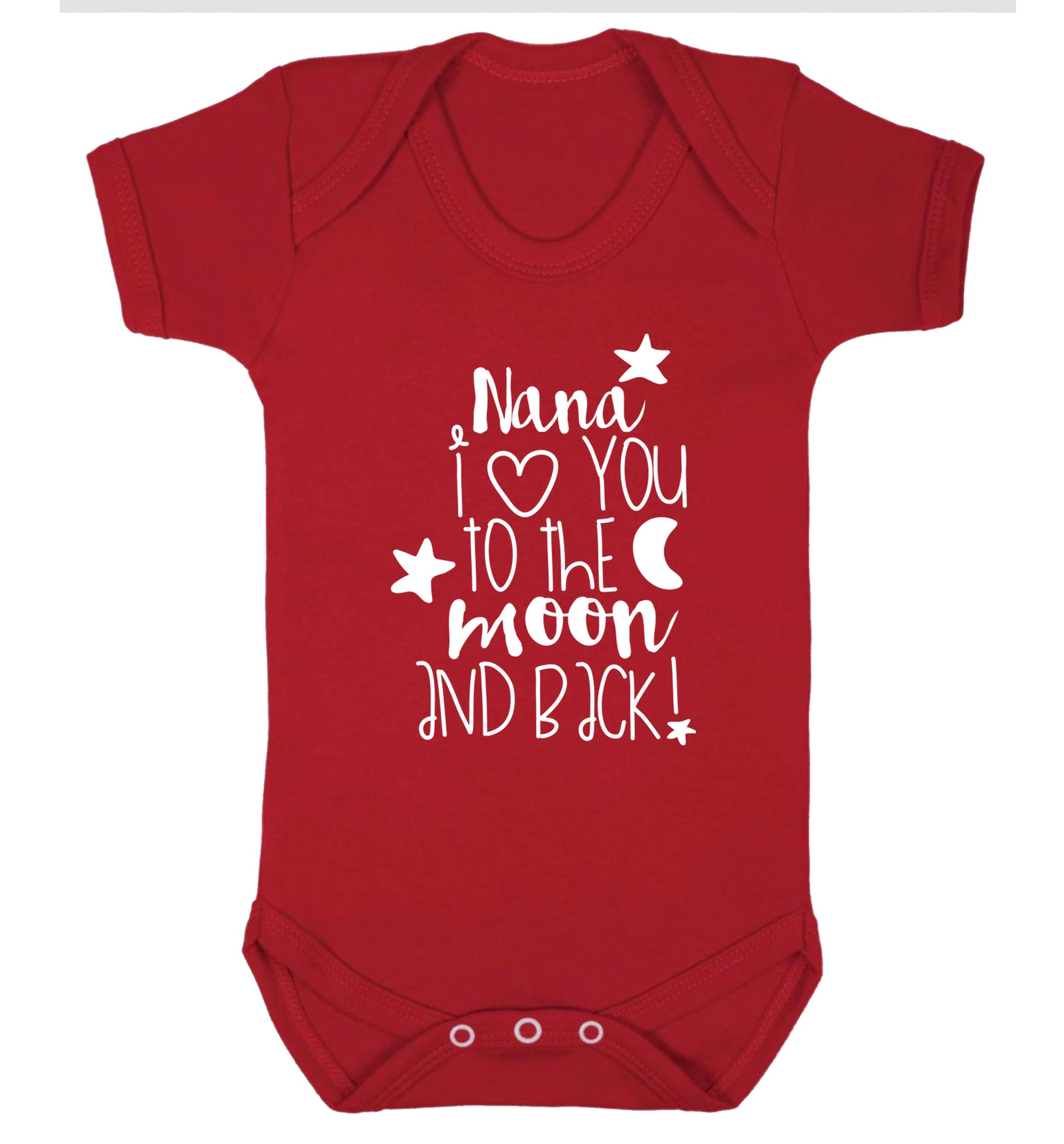 Nana's little bodybuilder Baby Vest red 18-24 months