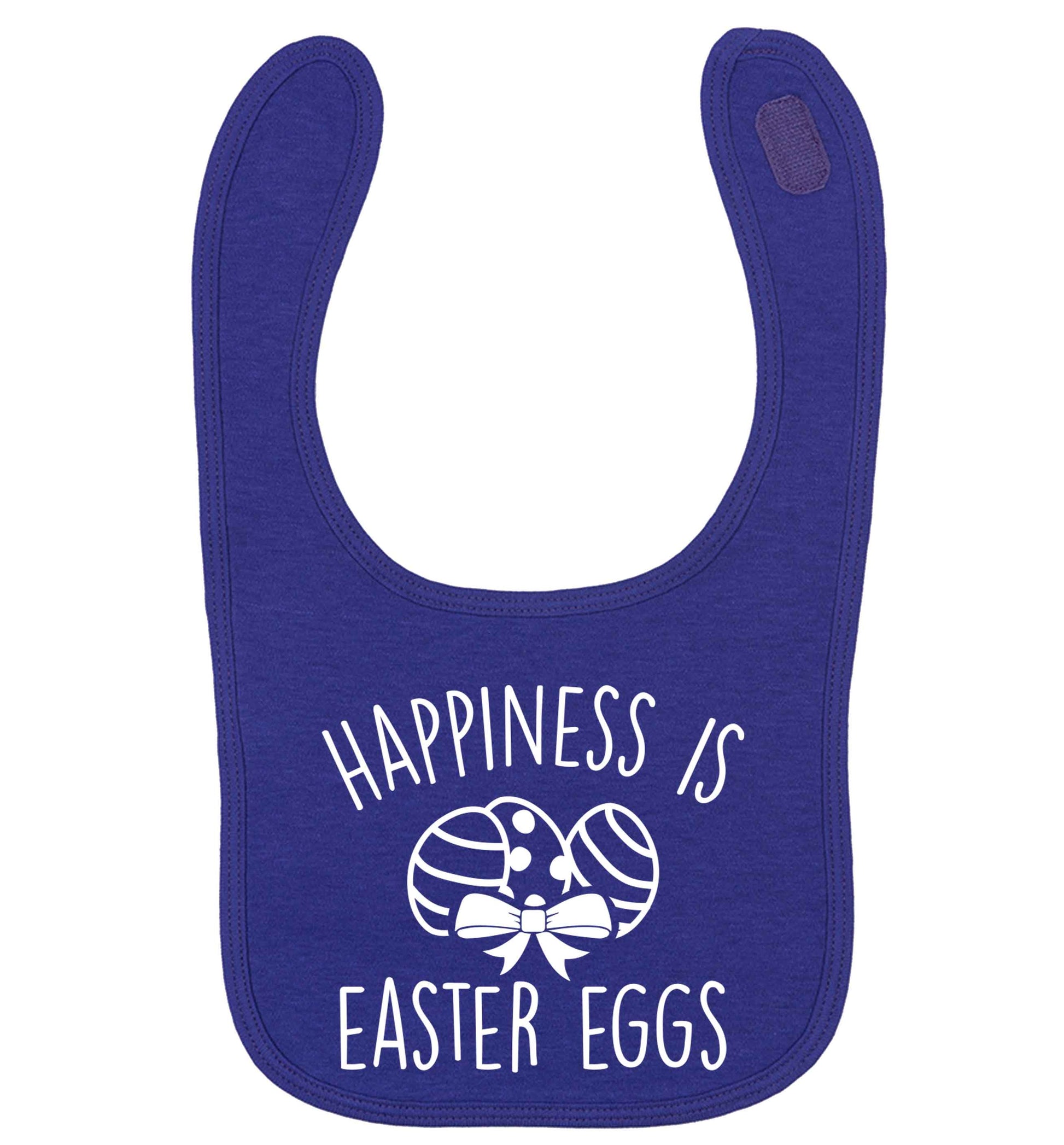 Happiness is Easter eggs | baby bib