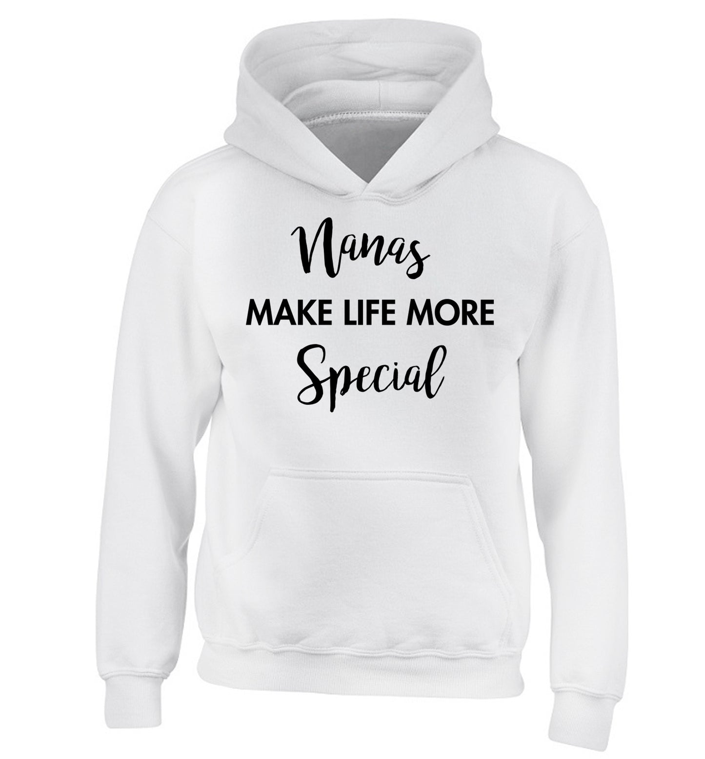 Nanas make life more special children's white hoodie 12-14 Years