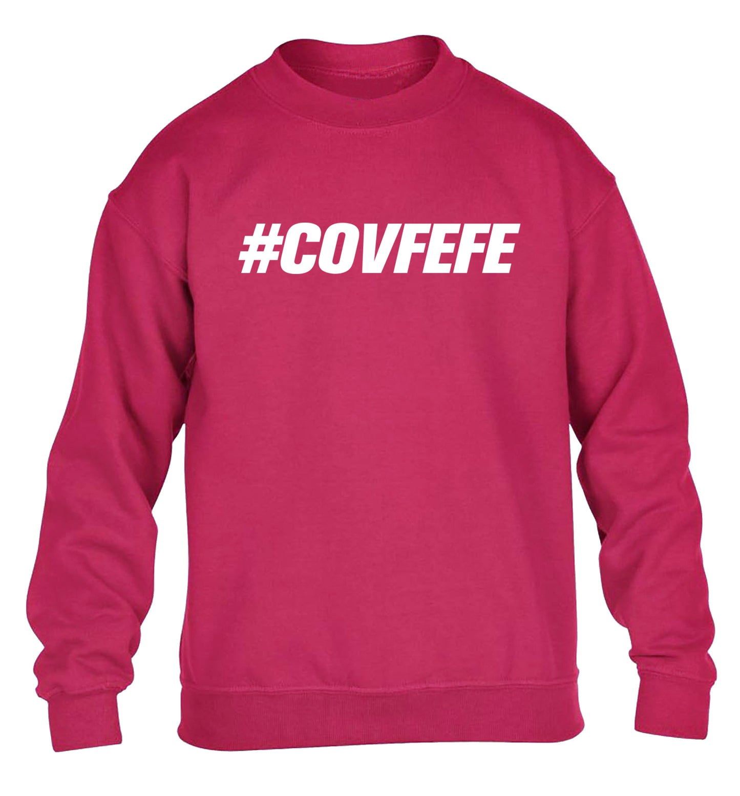 #covfefe children's pink sweater 12-14 Years