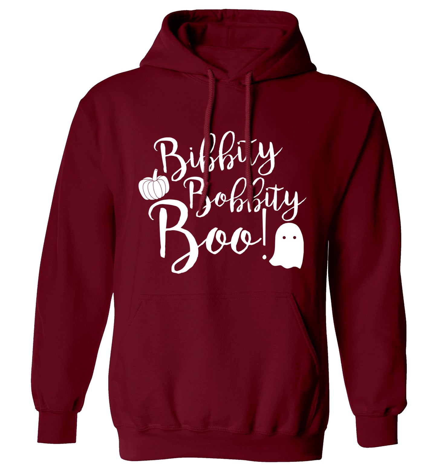 Bibbity bobbity boo! adults unisex maroon hoodie 2XL