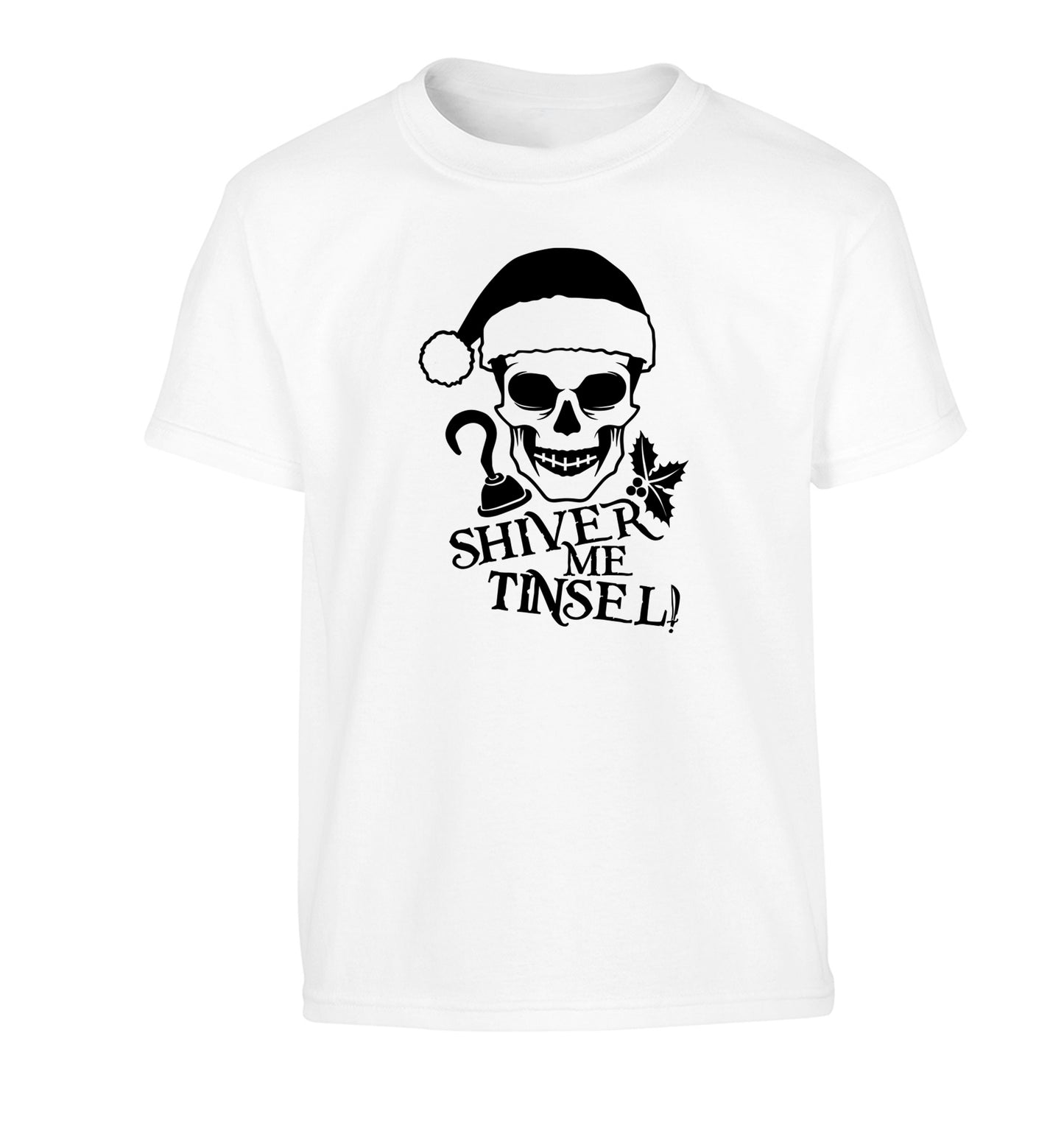 Shiver me tinsel Children's white Tshirt 12-14 Years