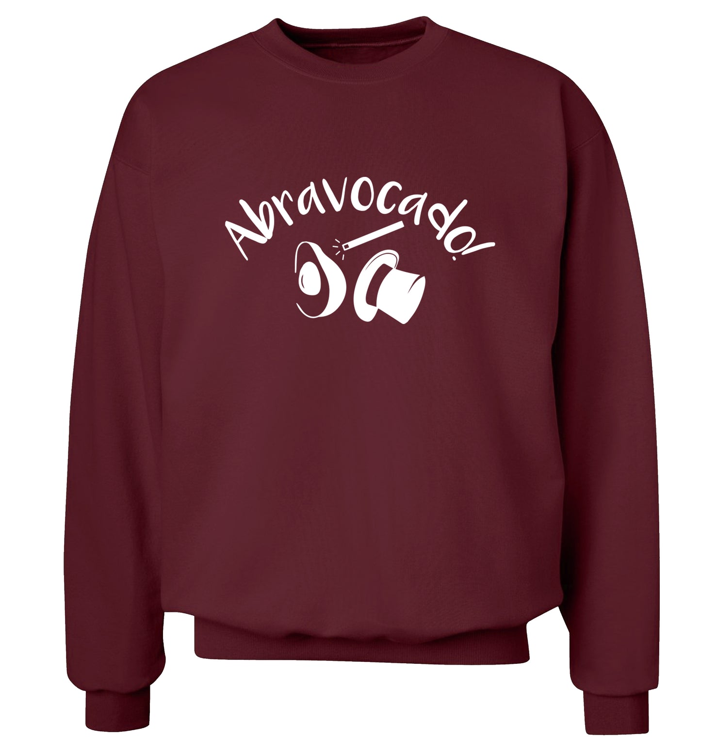 Abravocado Adult's unisex maroon Sweater 2XL
