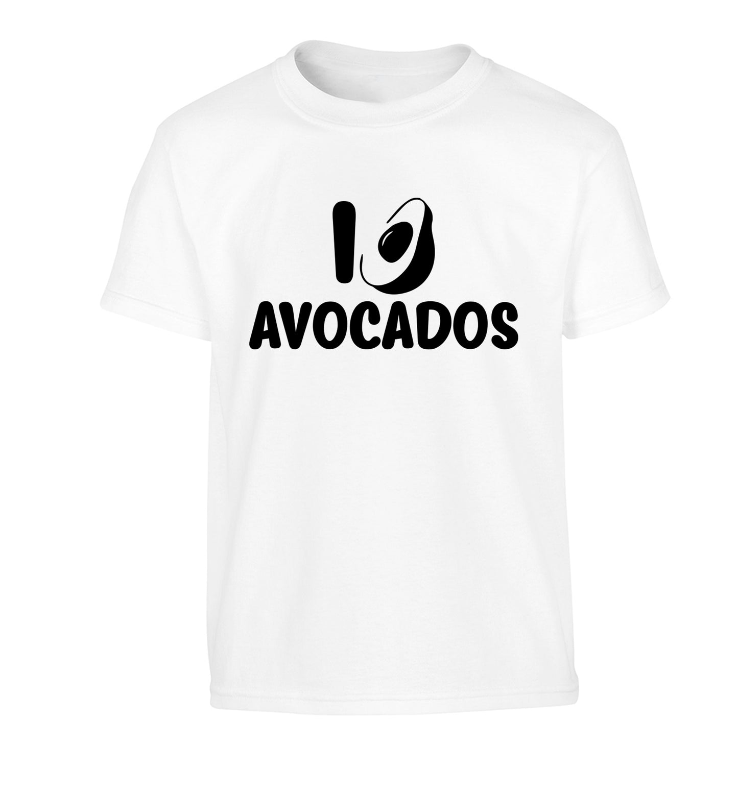 I love avocados Children's white Tshirt 12-14 Years
