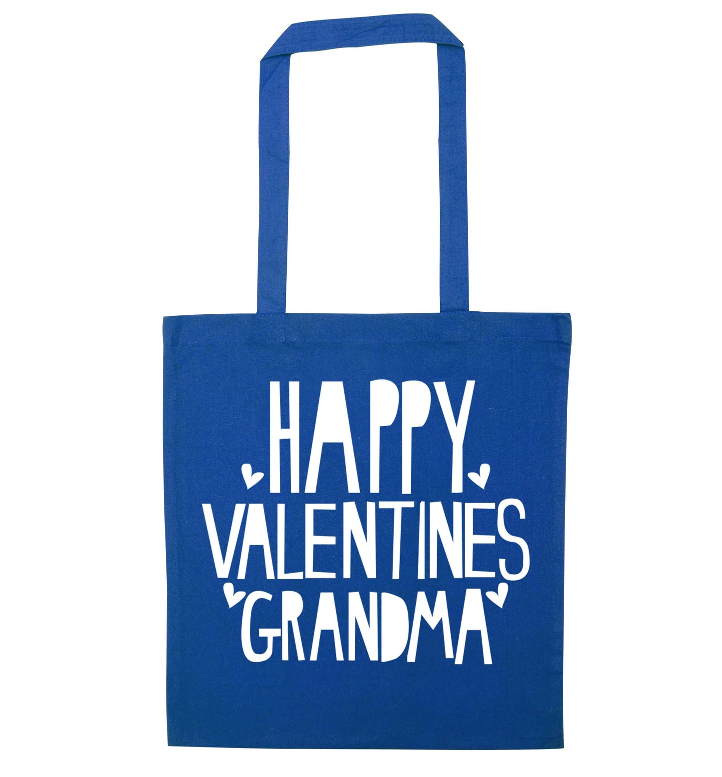 Happy valentines grandma blue tote bag