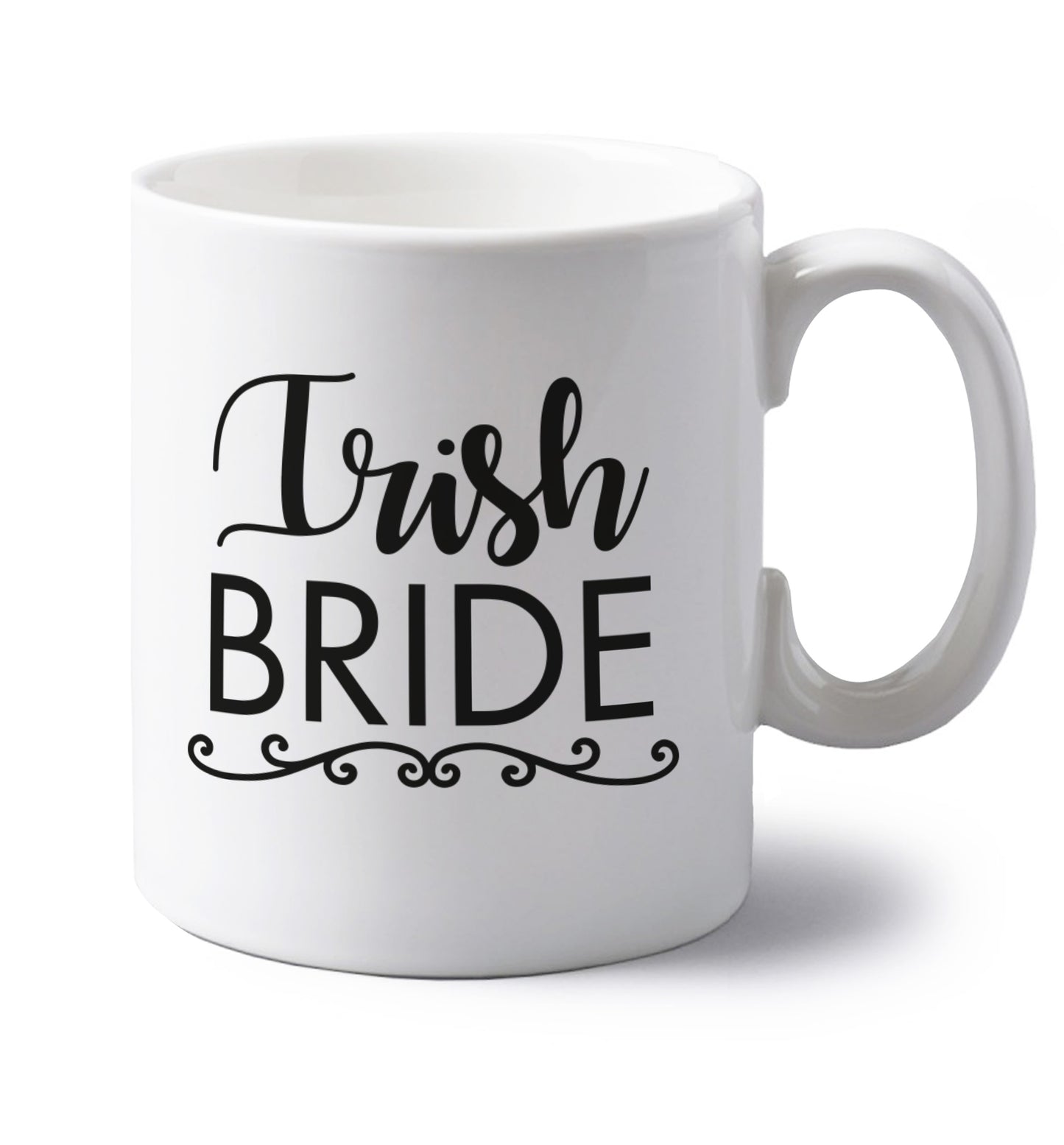 Irish bride left handed white ceramic mug