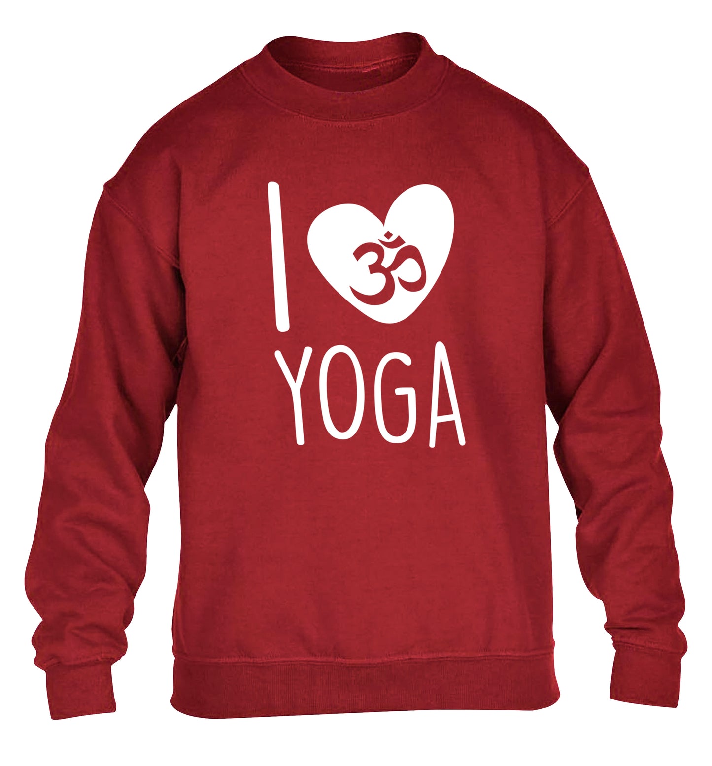 I love yoga children's grey sweater 12-13 Years