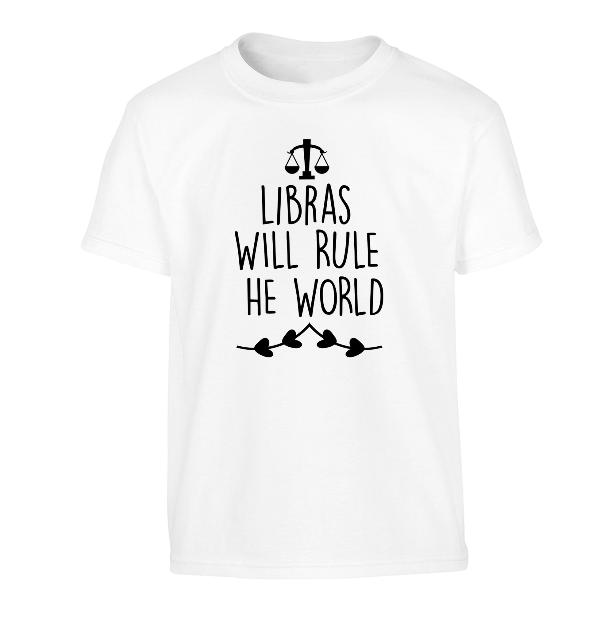 Libras will rule the world Children's white Tshirt 12-13 Years