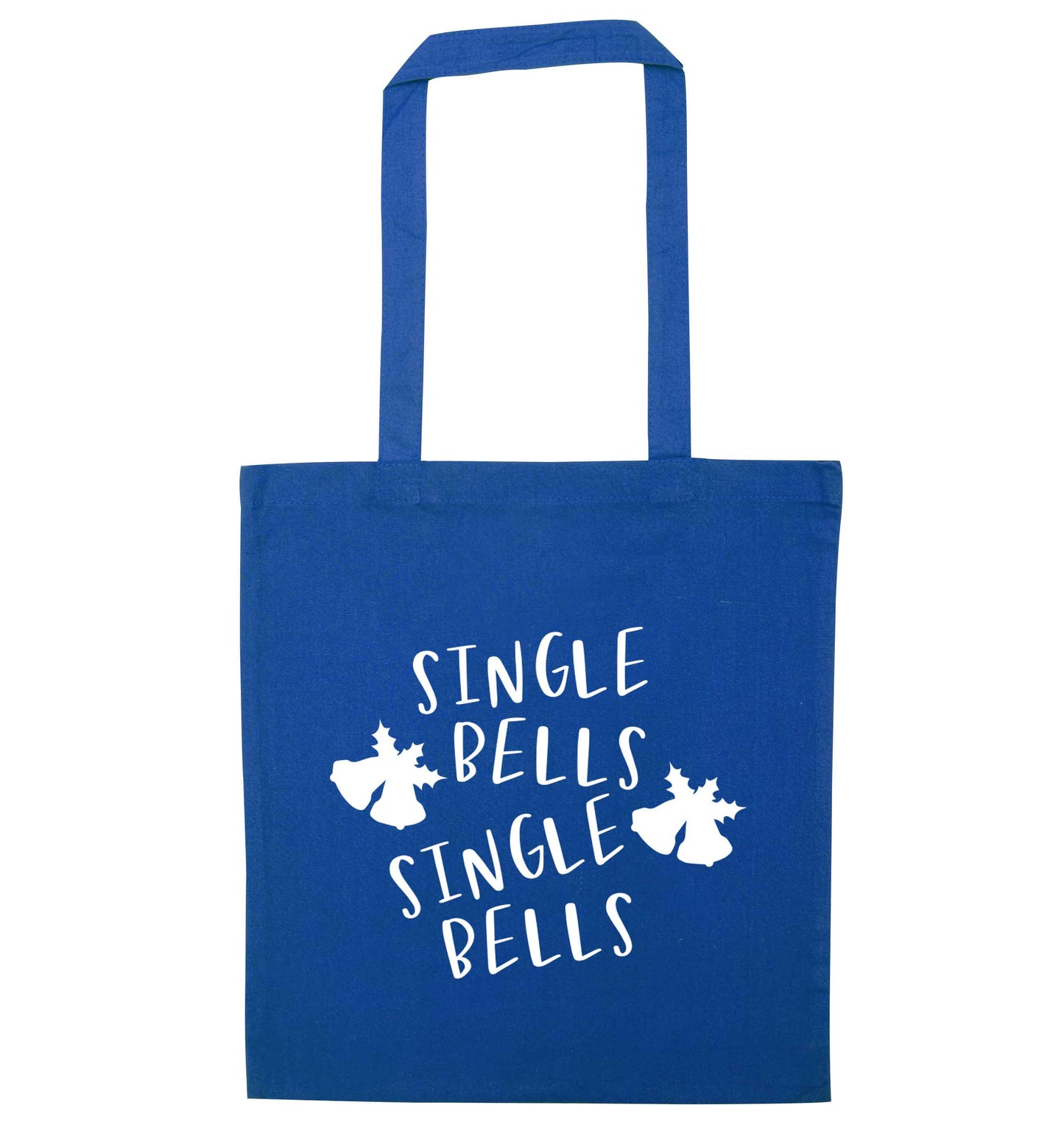 Single bells, single bells blue tote bag