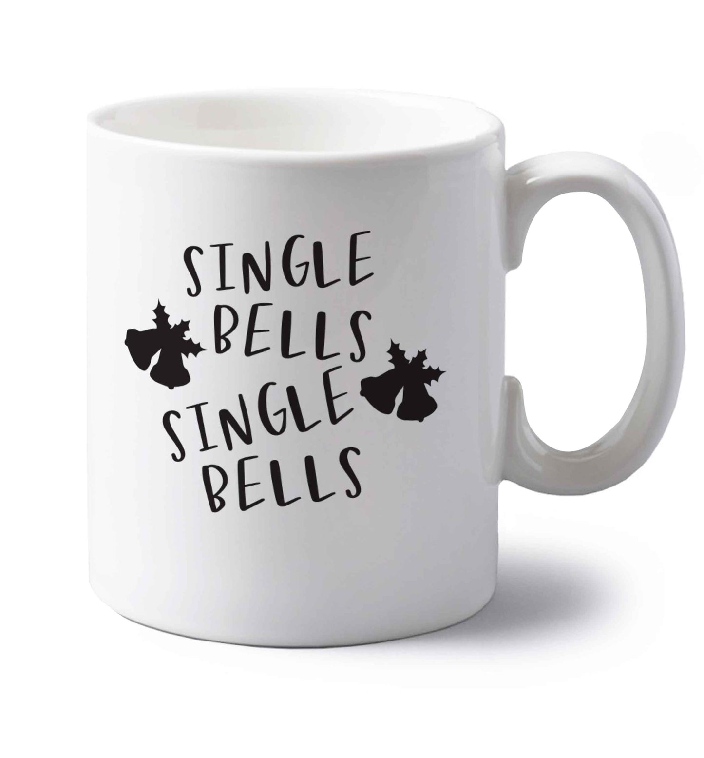 Single bells, single bells left handed white ceramic mug