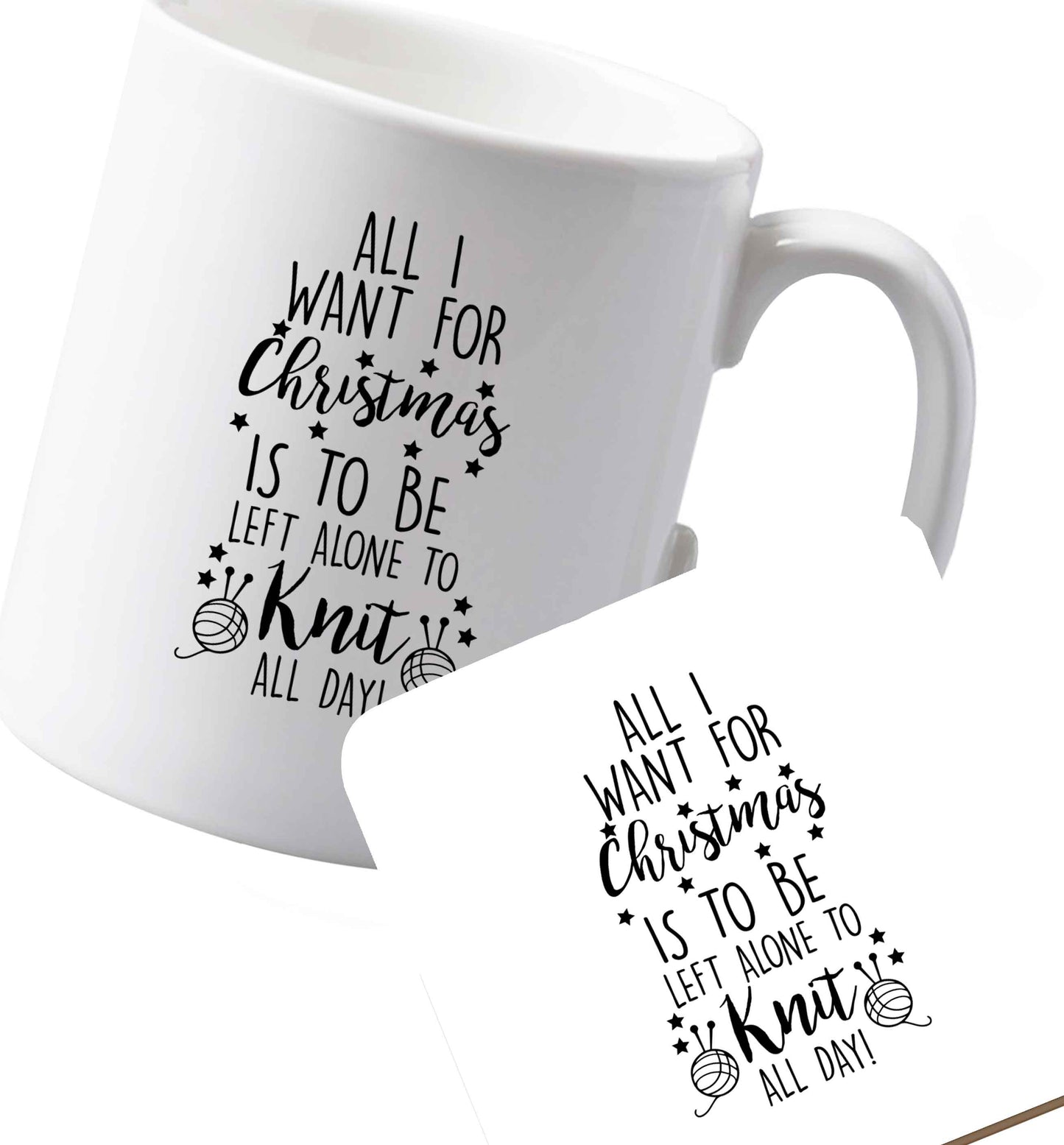 10 oz Ceramic mug and coaster Favourite Type Pan Pancake both sides