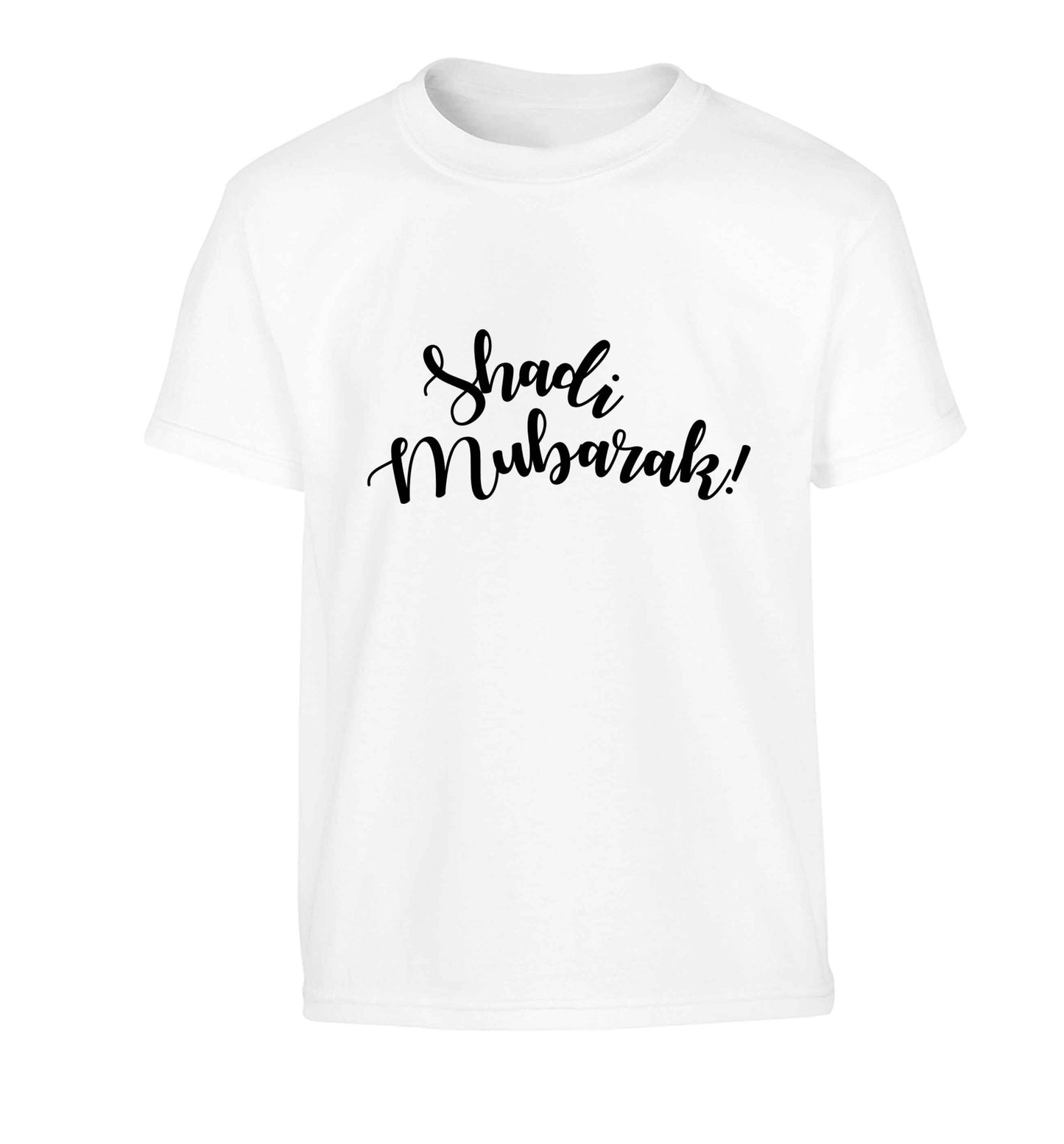 Shadi mubarak Children's white Tshirt 12-13 Years