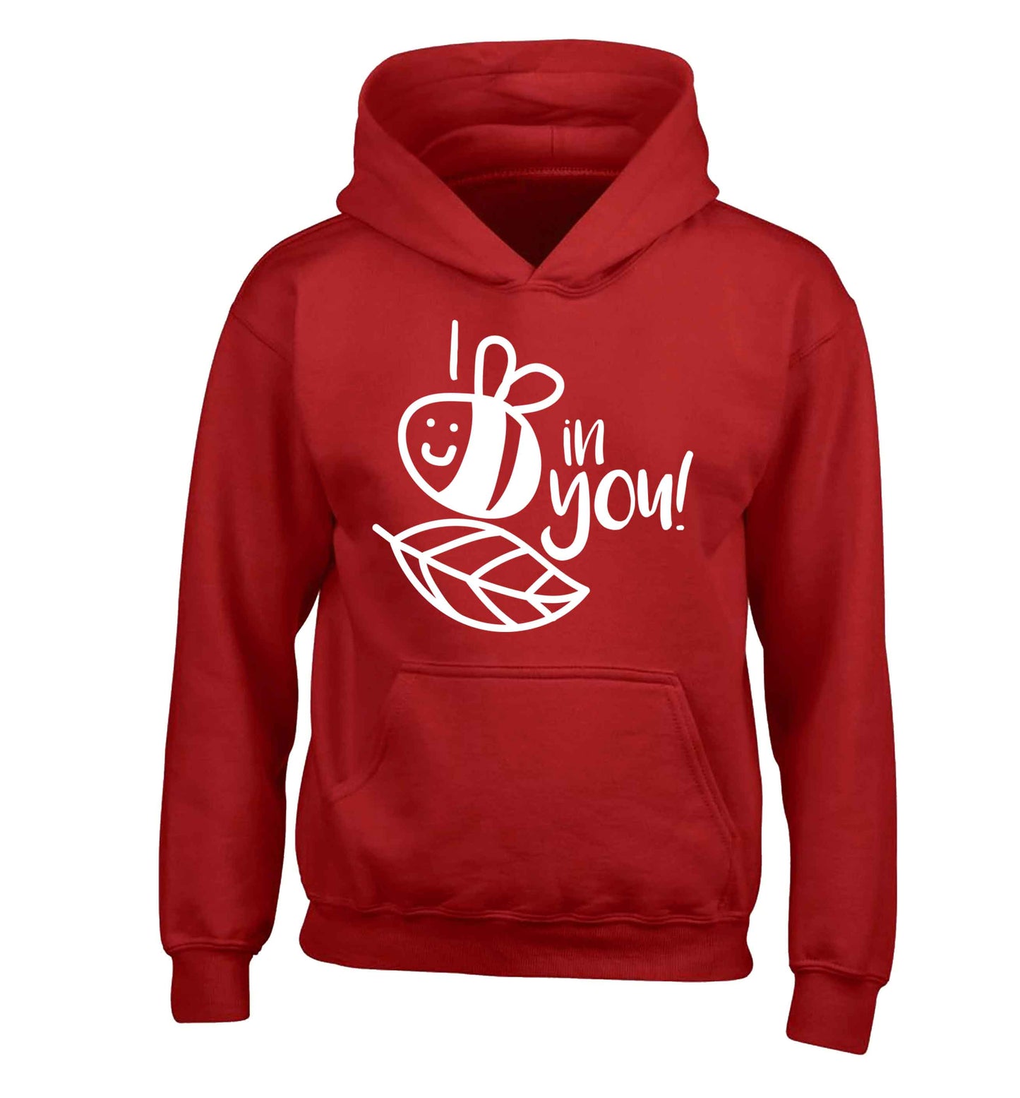 I believe in you children's red hoodie 12-13 Years
