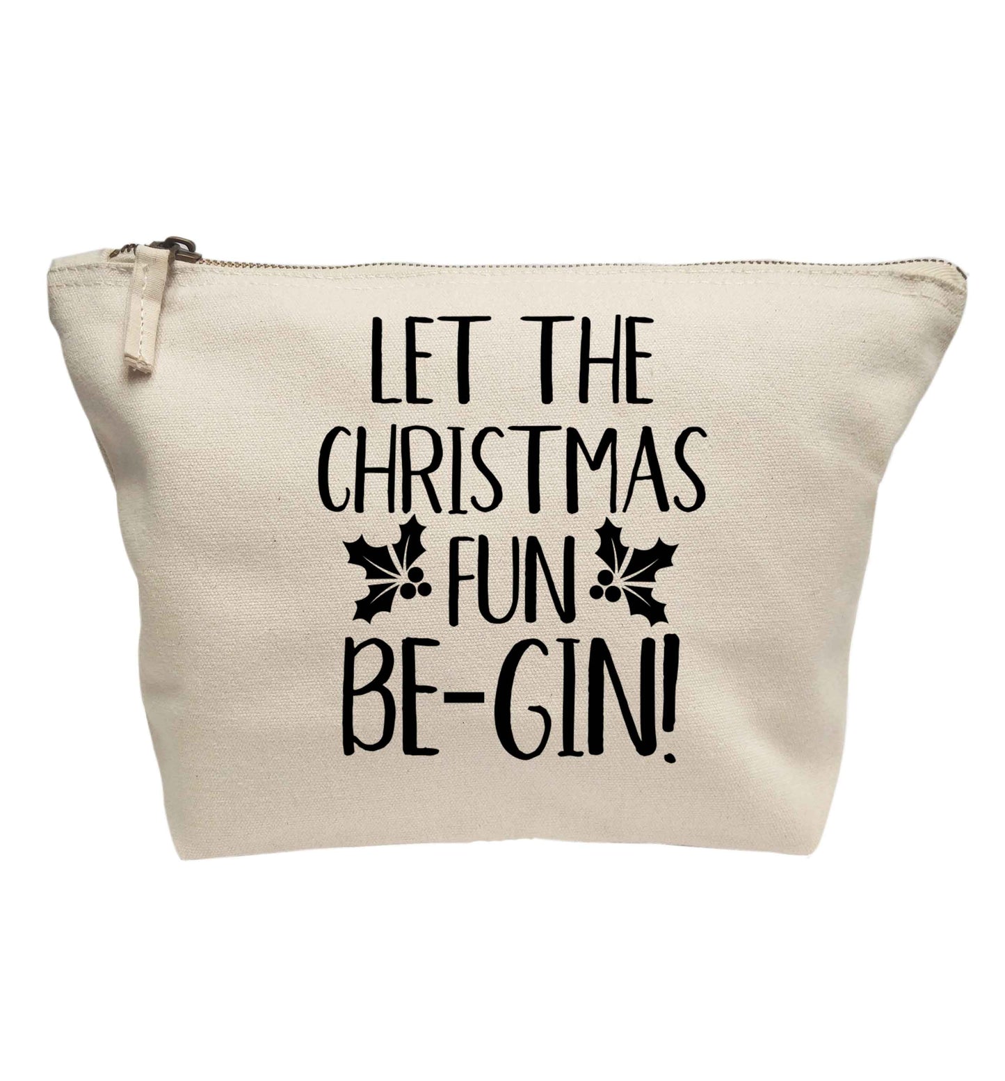 Let the christmas fun be-gin | makeup / wash bag