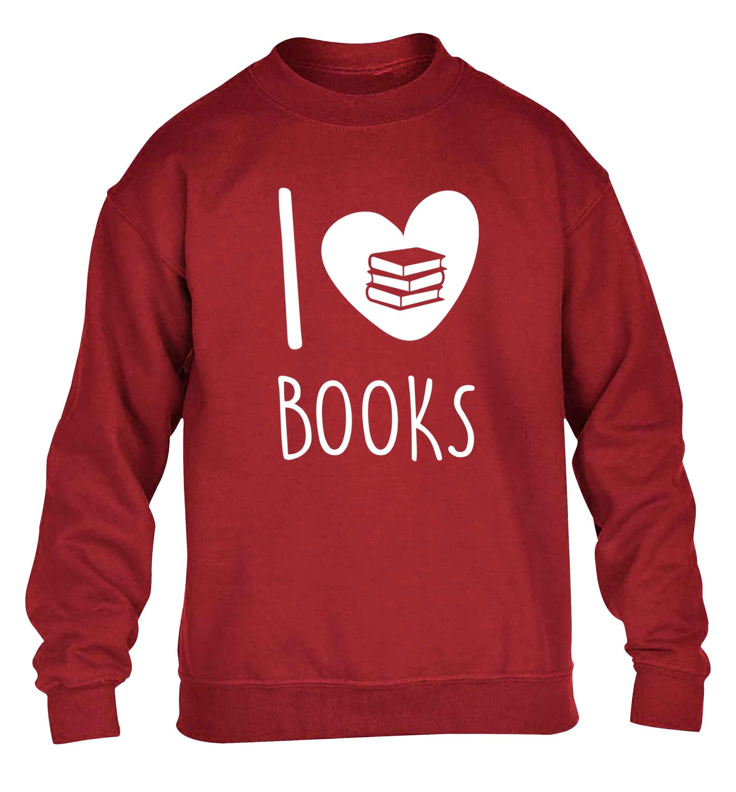 I love books children's grey sweater 12-13 Years