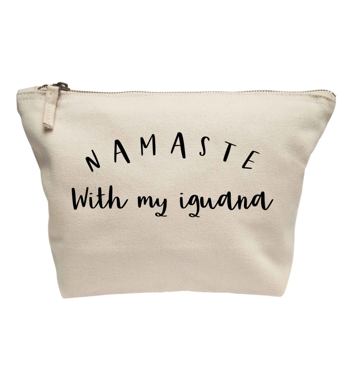 Namaste with my iguana | makeup / wash bag