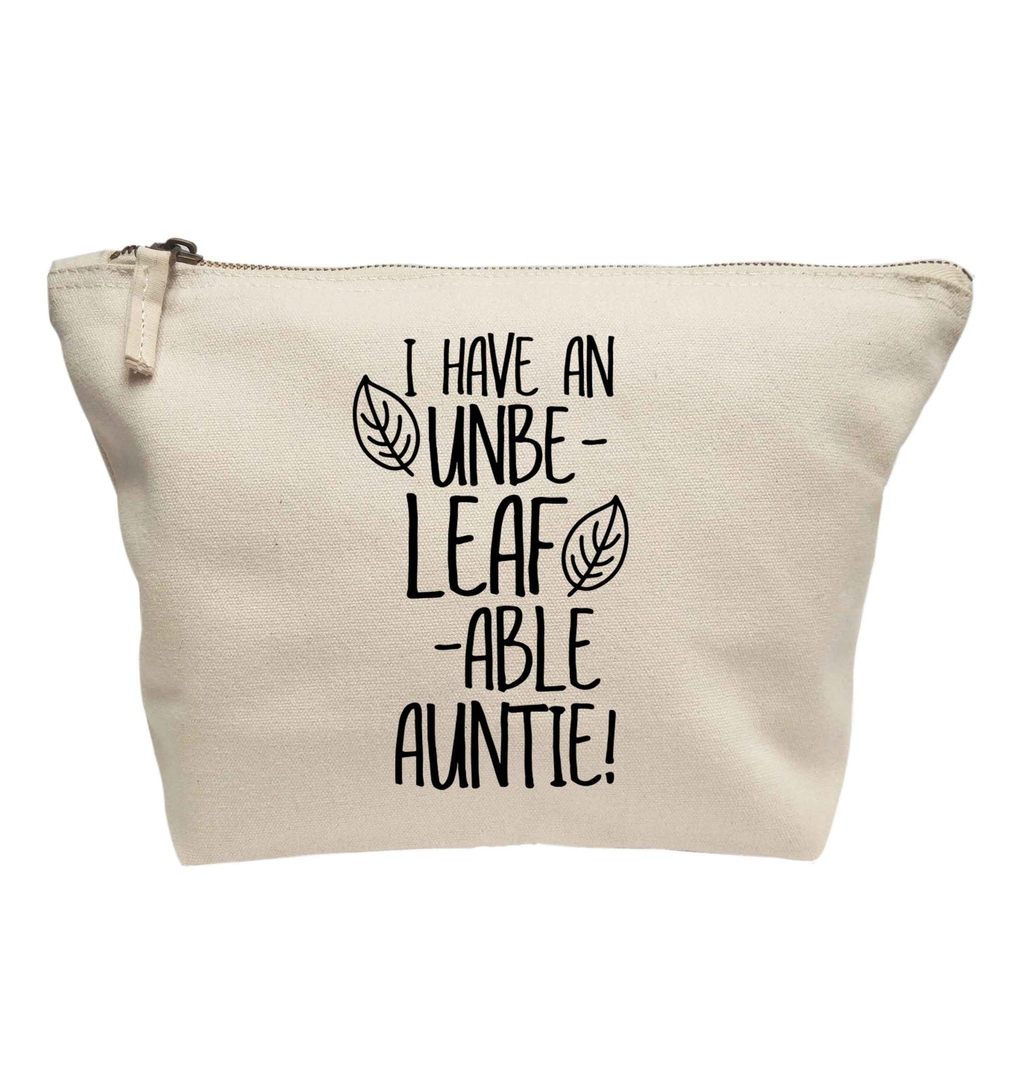 I have an unbe-leaf-able auntie | makeup / wash bag
