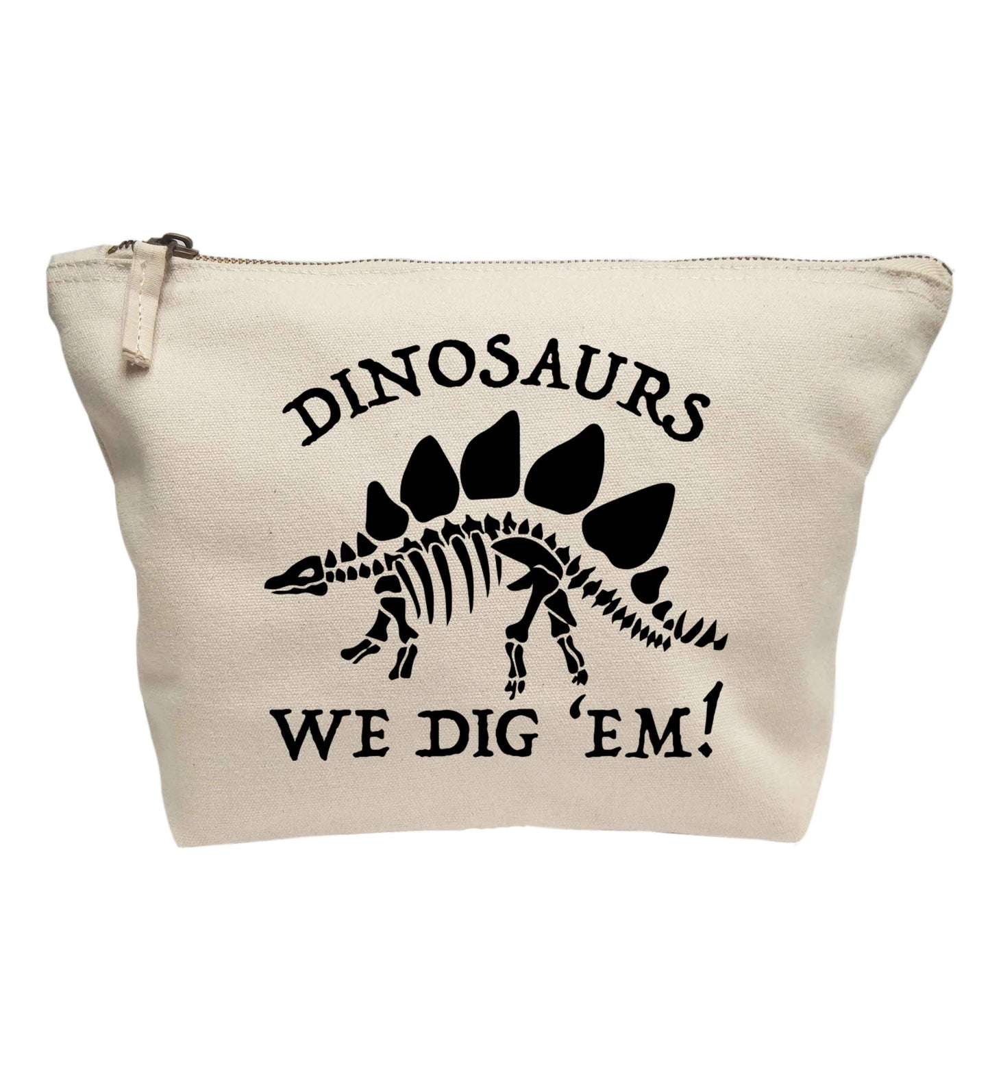 Dinosaurs we dig 'em! | makeup / wash bag