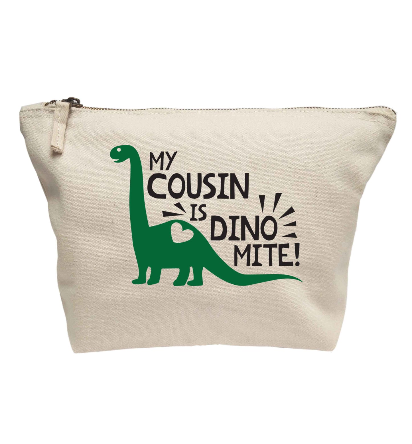 My cousin is dinomite! | makeup / wash bag