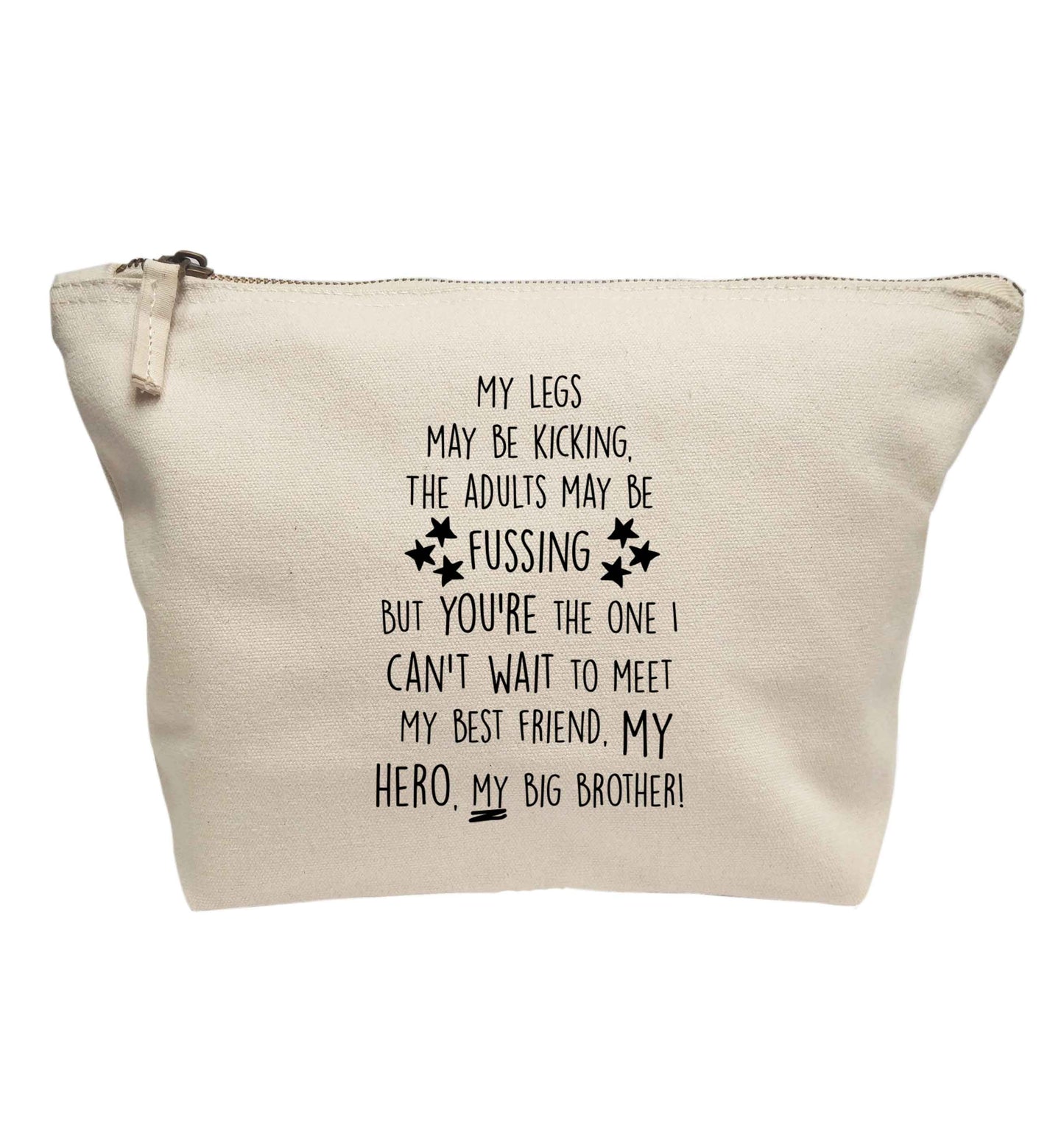 A poem from bump to big brother | makeup / wash bag