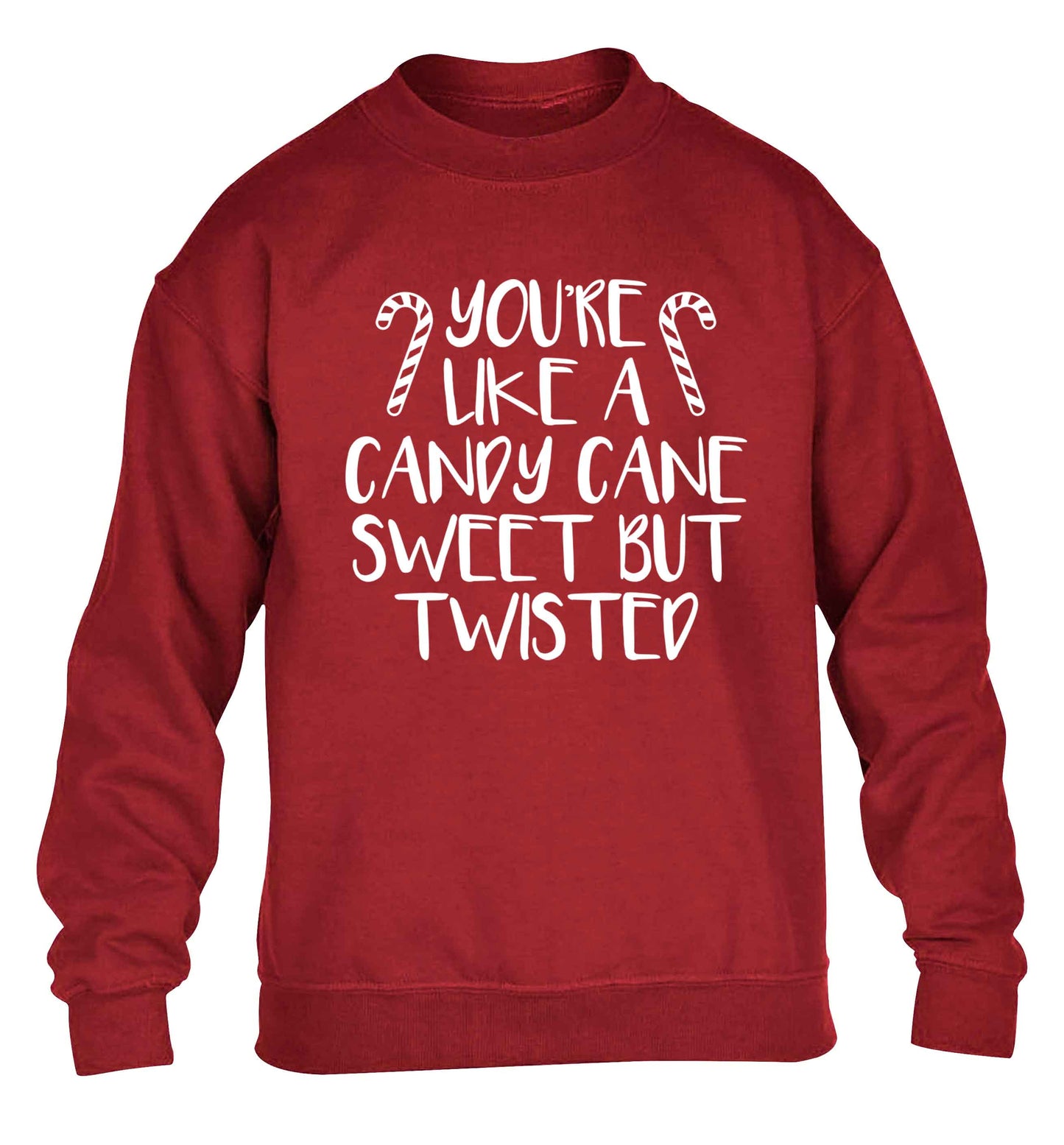 You're like a candy cane sweet but twisted children's grey sweater 12-13 Years