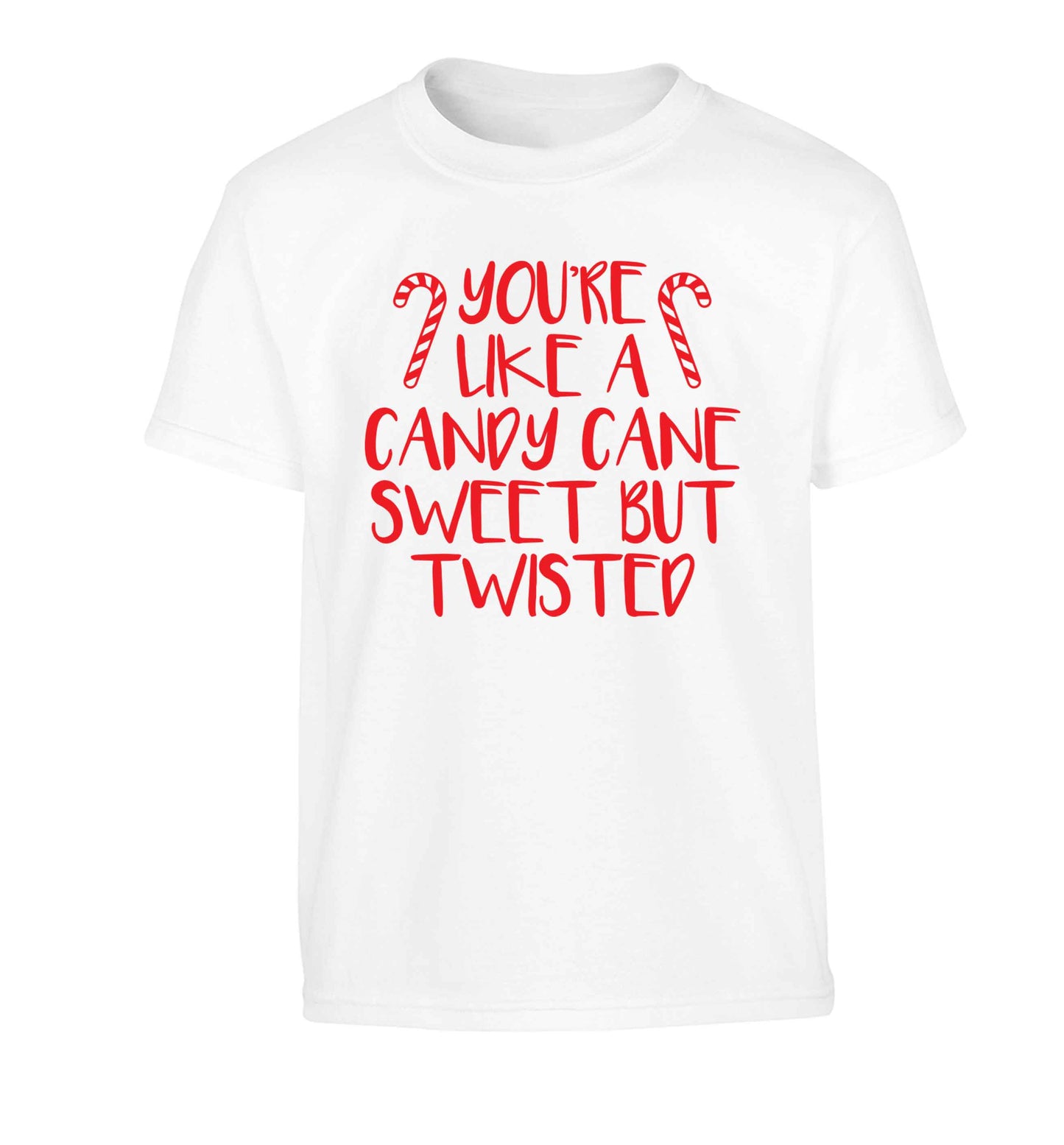 You're like a candy cane sweet but twisted Children's white Tshirt 12-13 Years