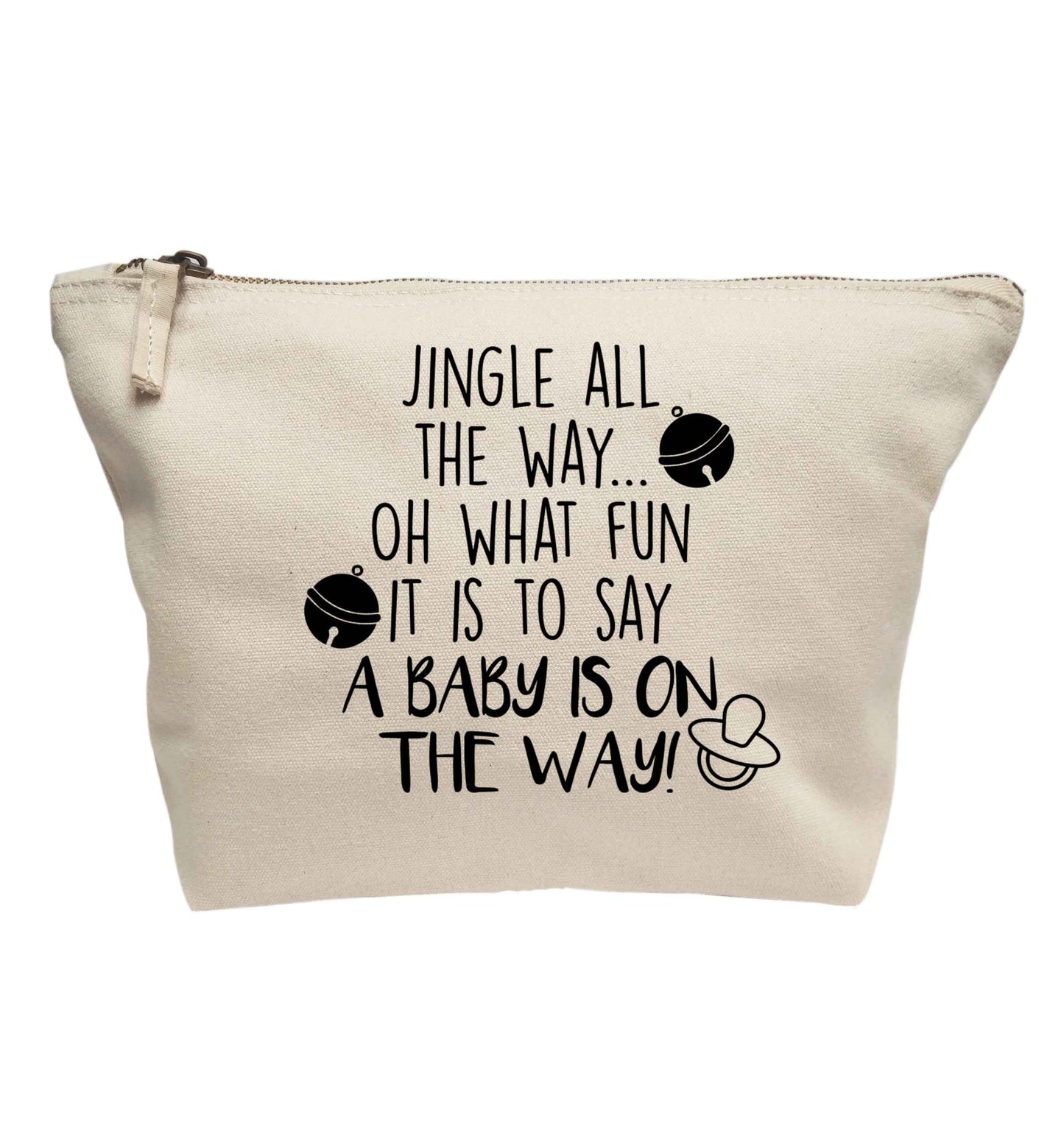 Oh what fun it is to say a baby is on the way! | makeup / wash bag