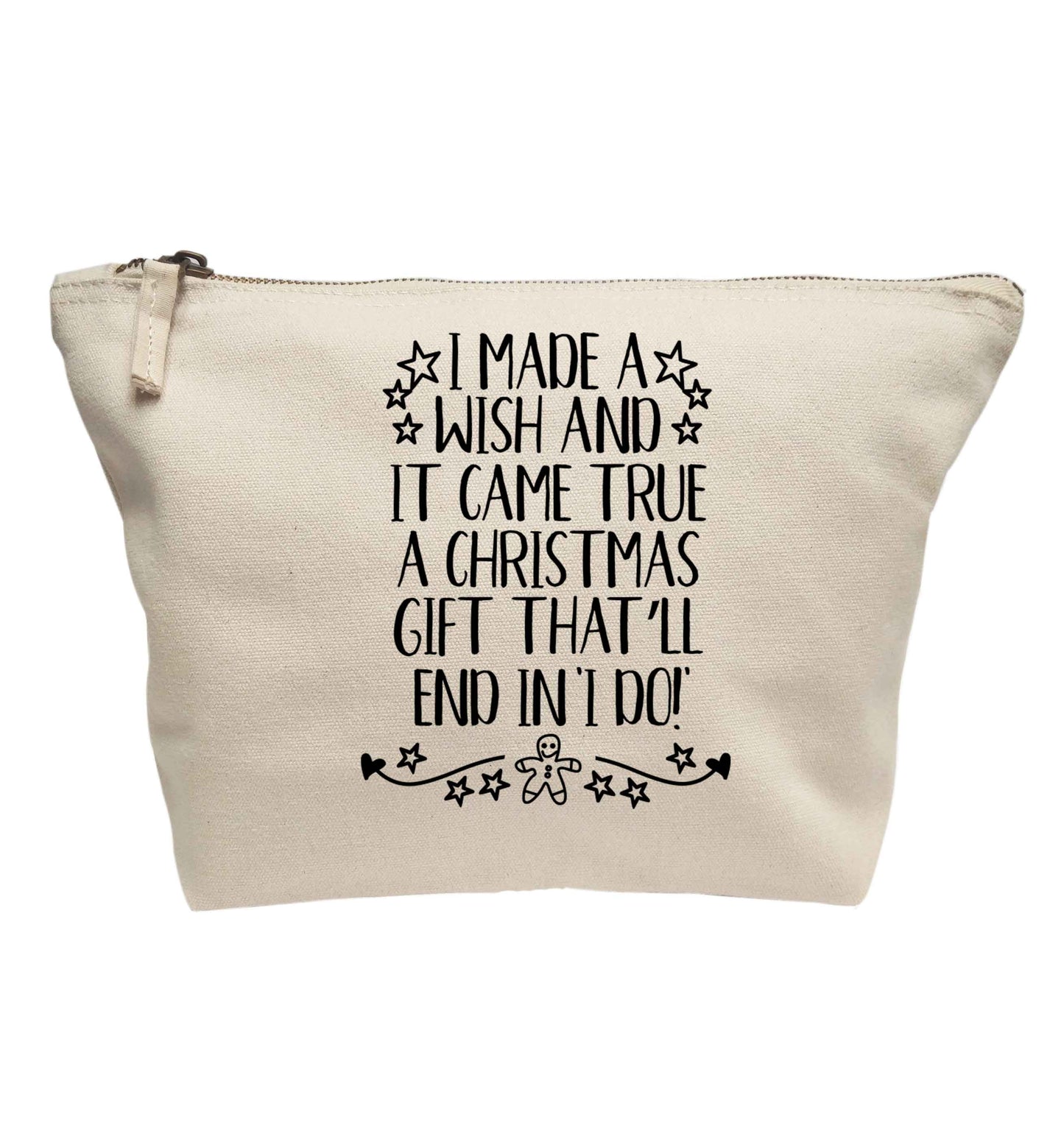 I made a wish and it came true a Christmas gift that'll end in 'I do' | makeup / wash bag