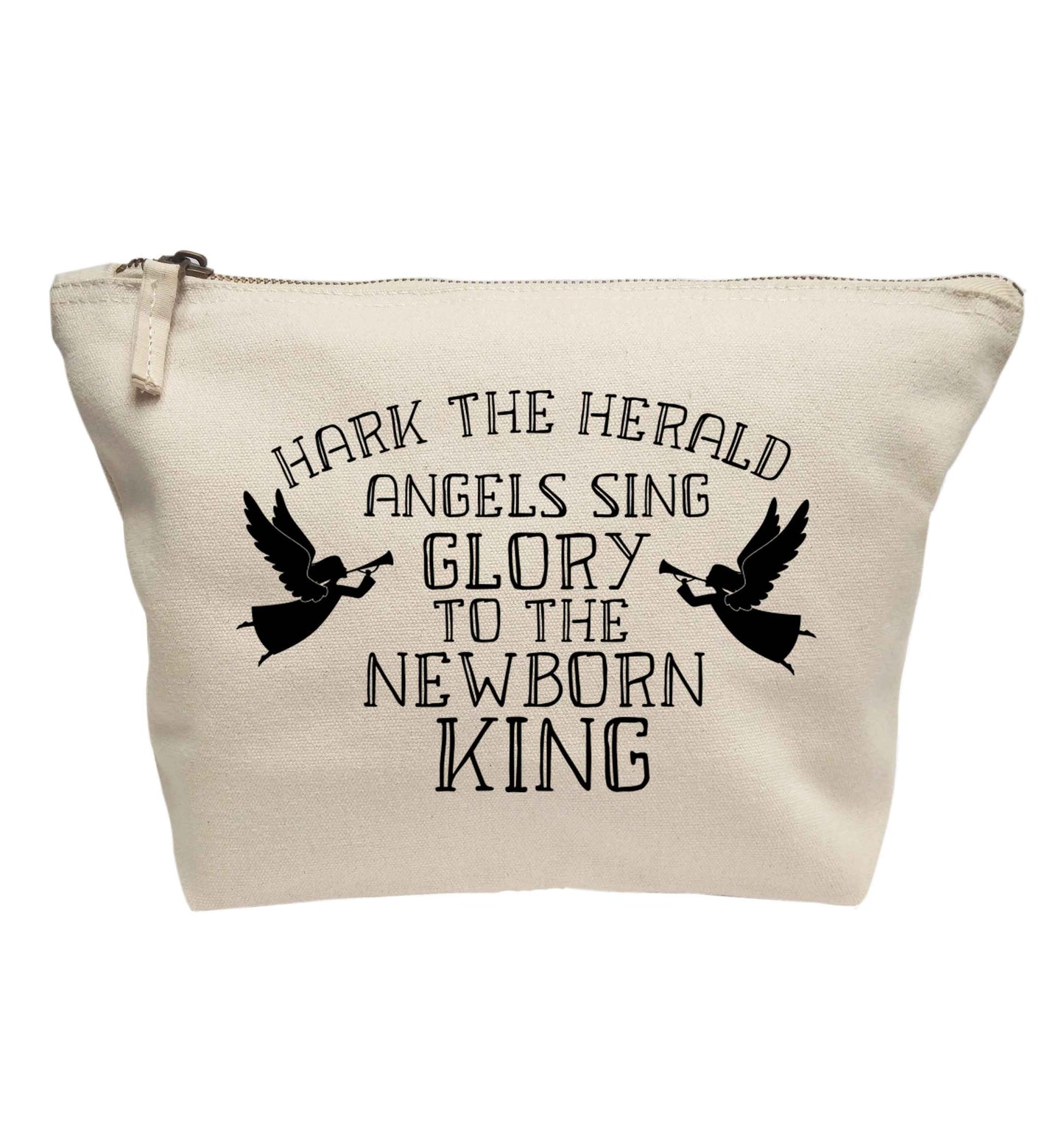 Hark the herold angels sing glory to the newborn king | makeup / wash bag