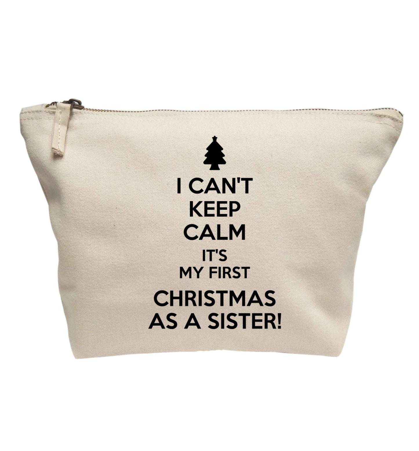 I can't keep calm it's my first Christmas as a sister! | makeup / wash bag