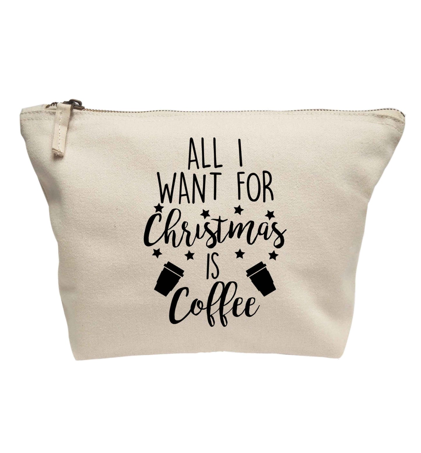 All I want for Christmas is coffee | makeup / wash bag