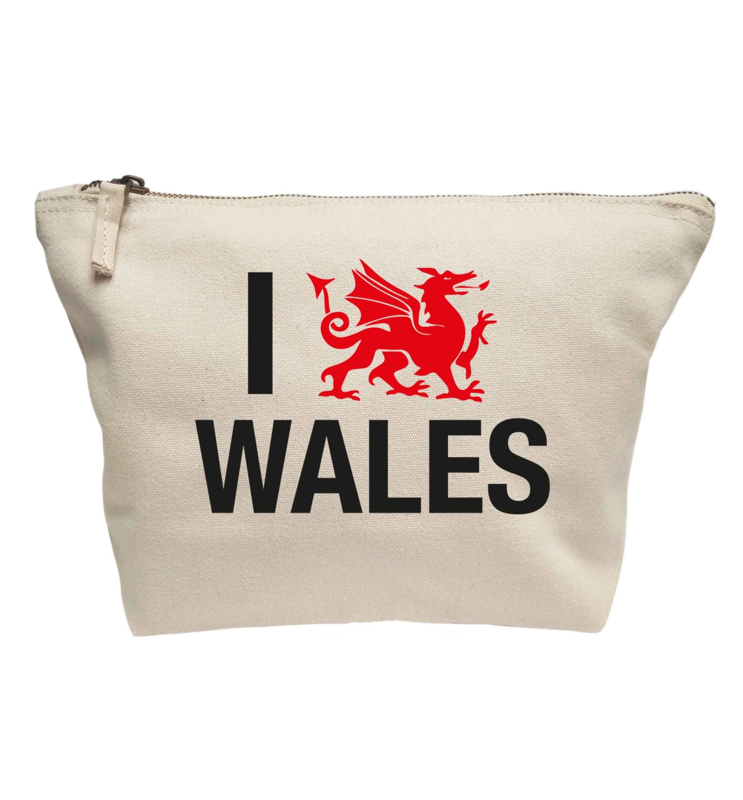 I love Wales | makeup / wash bag