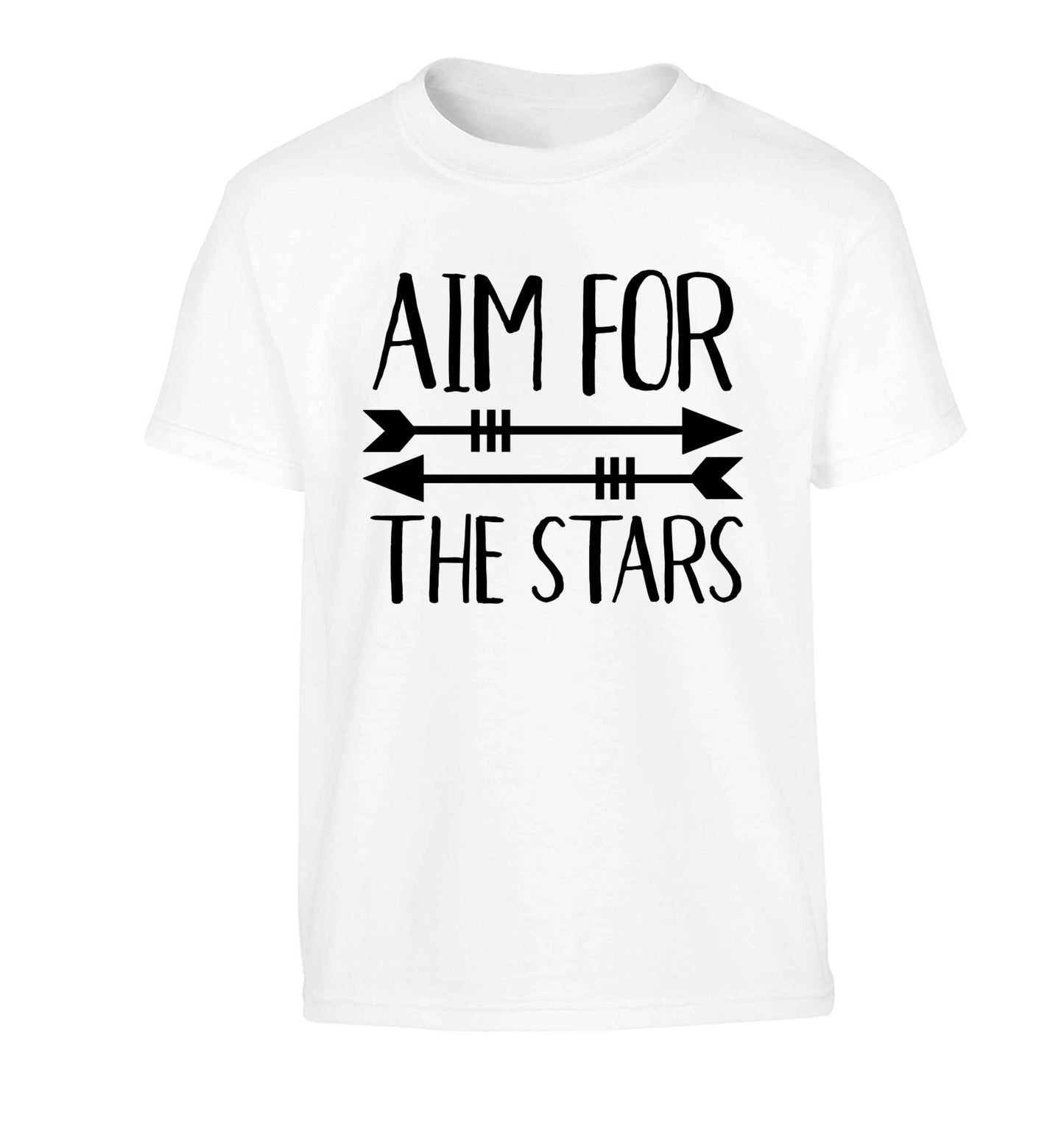 Aim for the stars Children's white Tshirt 12-13 Years