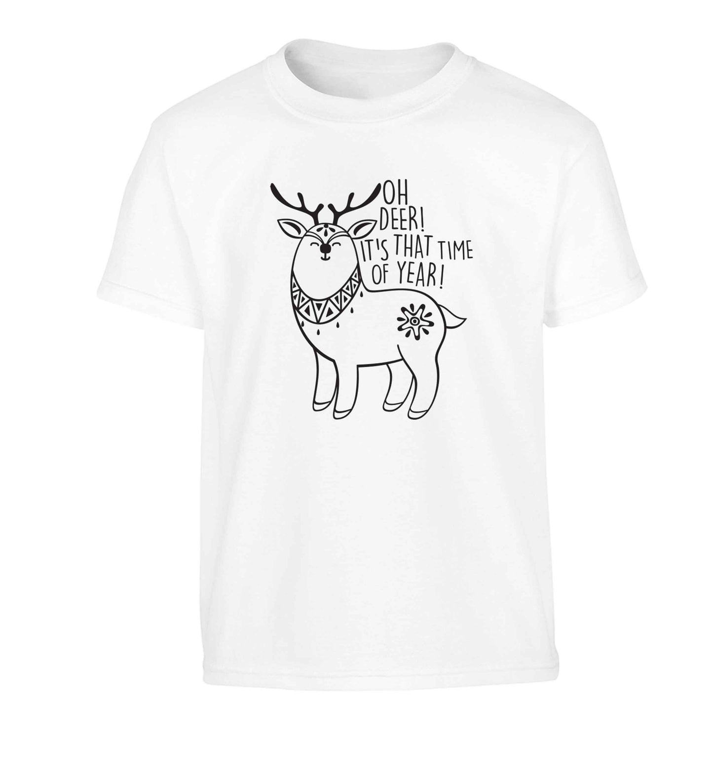 Oh dear it's that time of year Children's white Tshirt 12-13 Years