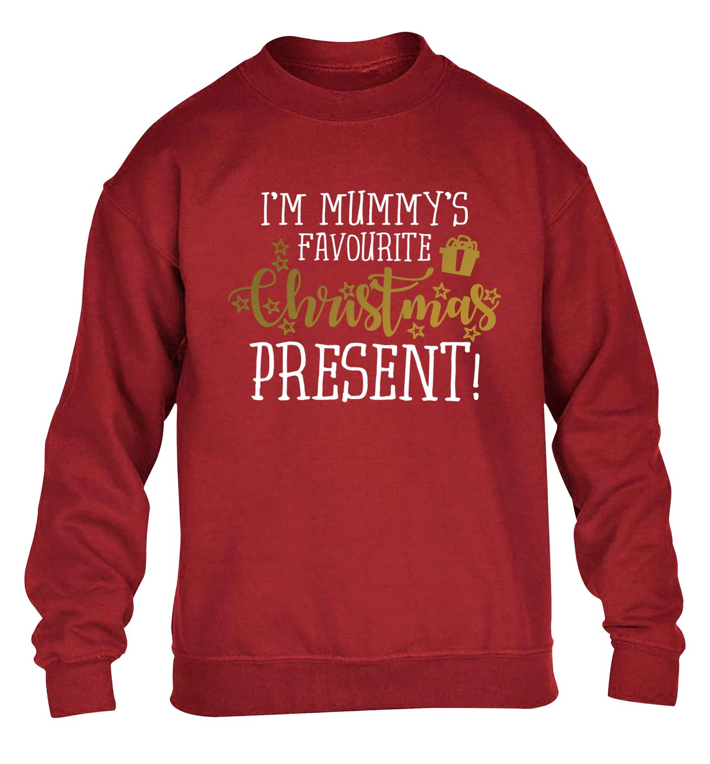 I'm Mummy's favourite Christmas present children's grey sweater 12-13 Years