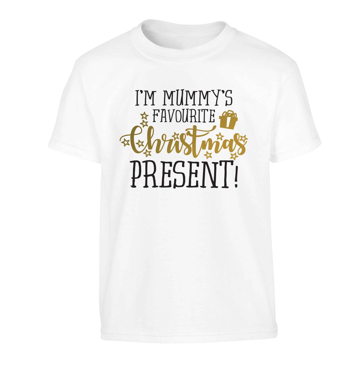 I'm Mummy's favourite Christmas present Children's white Tshirt 12-13 Years