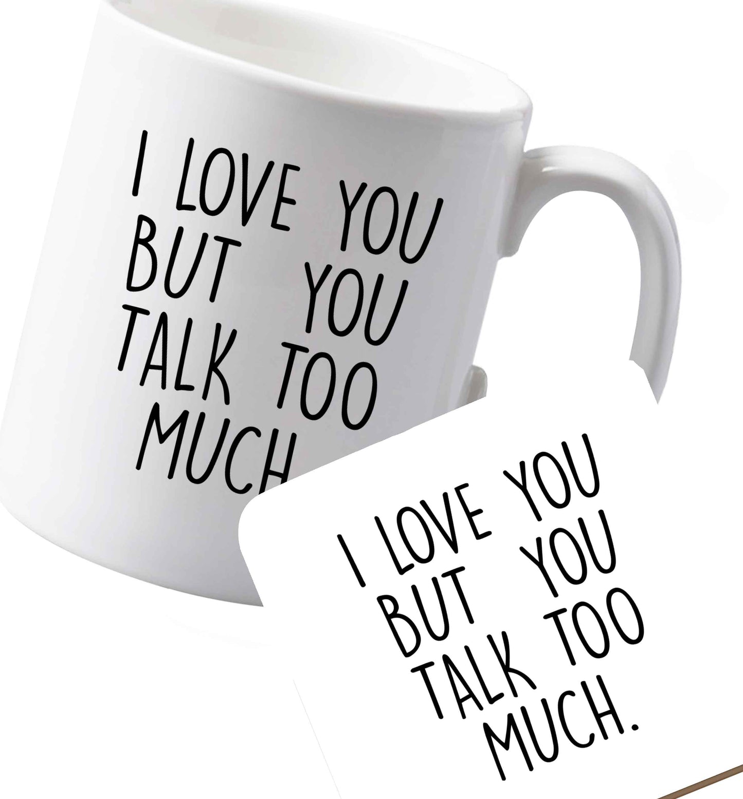 10 oz Ceramic mug and coaster Favourite Type Pan Pancake both sides