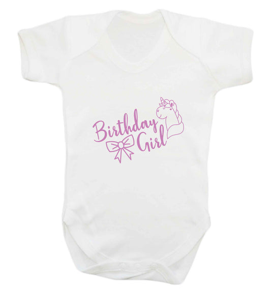 Birthday girl baby vest white 18-24 months