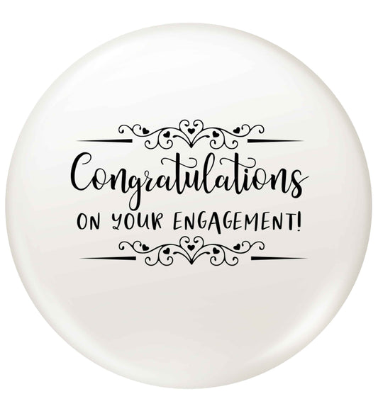 Congratulations on your engagement small 25mm Pin badge
