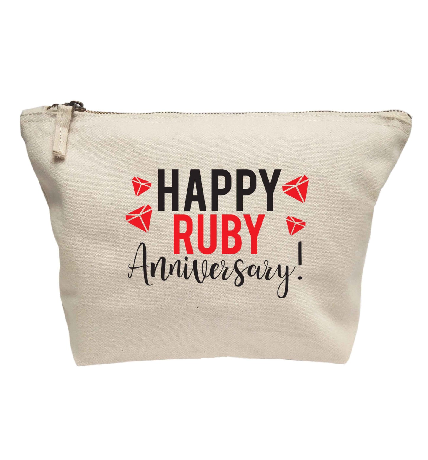 Happy ruby anniversary! | Makeup / wash bag