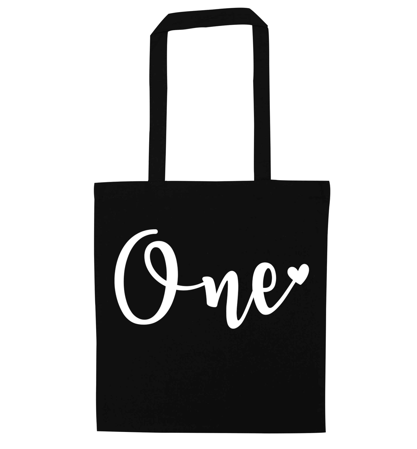 One black tote bag