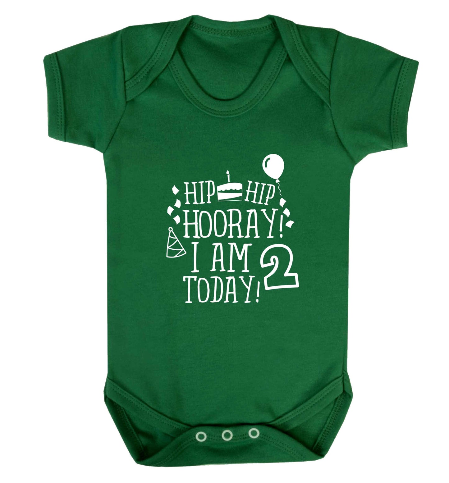 I'm 2 Today baby vest green 18-24 months